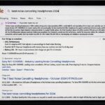 Google AI Mode overview box at the top of search results on a laptop