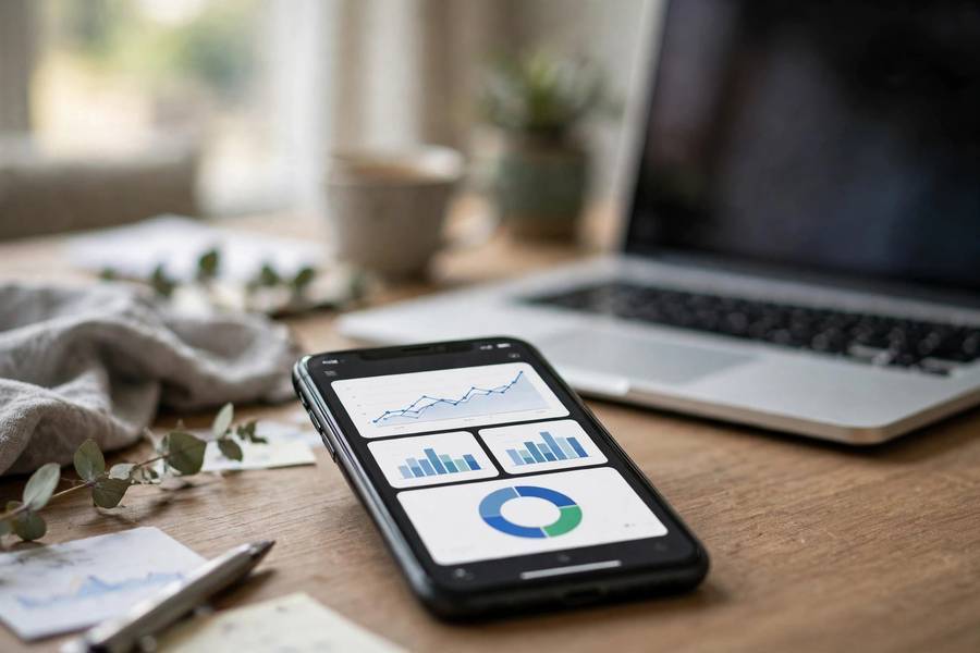 Mobile KPI tracking app showing what is KPI monitoring on the go