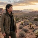What Is Pedro Pascal Famous For? Career Breakdown Cinematic portrait-style scene evoking a rugged television hero character in desert light