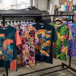 Printed t-shirts showing what is print on demand apparel production