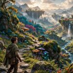 What Is RPG in Gaming? Your Guide to Role-Playing Games Colorful fantasy RPG video game world with a hero character exploring a vibrant landscape
