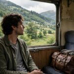 What Is Slow Travel? A Complete Beginner's Guide Looking out a train window on a slow travel journey through the countryside — what is slow travel