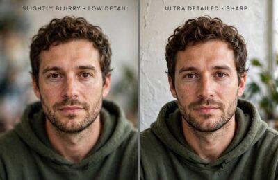 Split-screen comparison showing the quality difference of Stable Diffusion XL versus the older version