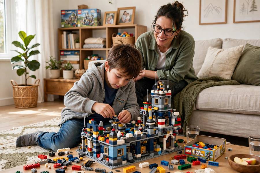 Child learning through play at home illustrating what unschooling looks like