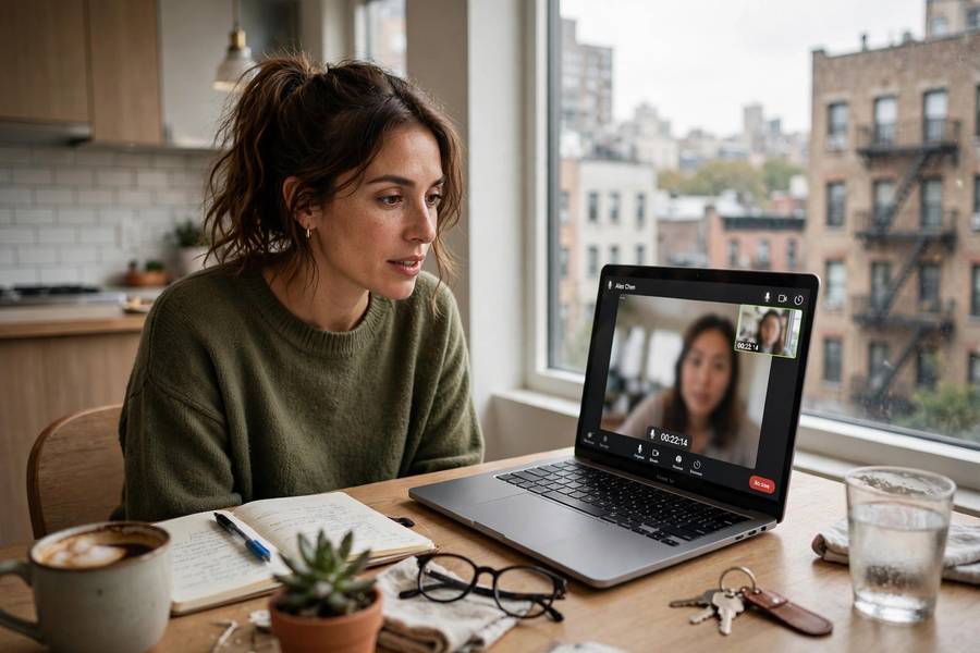 Video calling over WiFi 6E in an apartment where the 6GHz band cuts through congestion