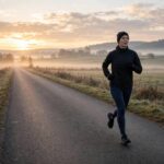 What Is Zone 2 Cardio? The Slow-Training Secret Behind Serious Fitness Athlete doing zone 2 cardio training with a sunrise run on an empty road