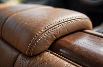 Hand-stitched leather detailing showing what makes a car luxurious