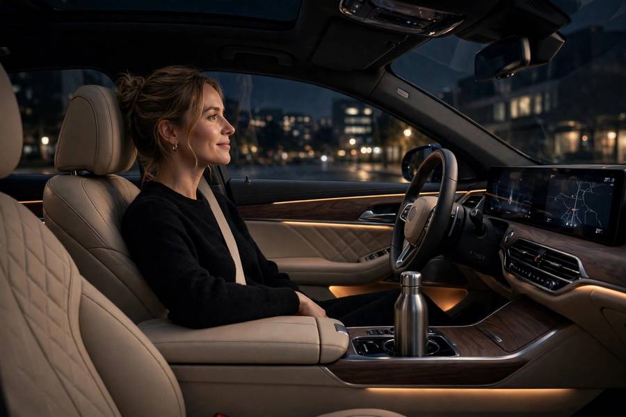 Quiet ambient cabin demonstrating what makes a car luxurious