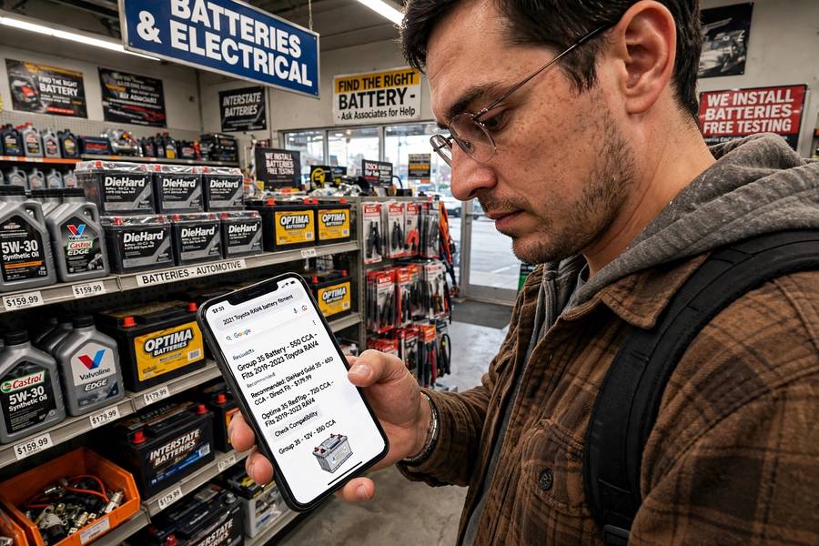 Looking up vehicle fitment to answer what size car battery do I need