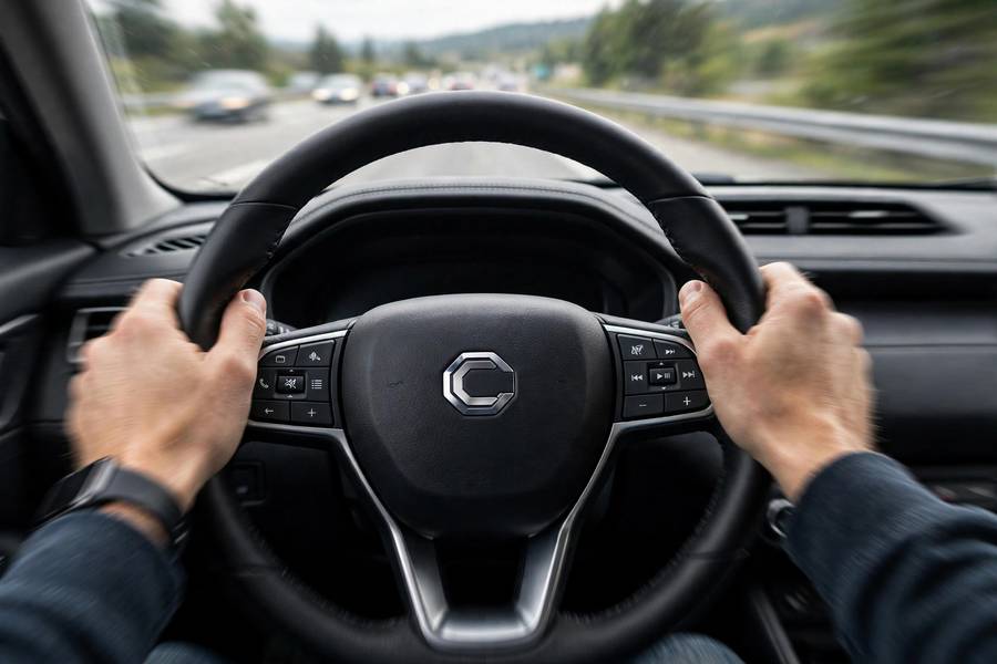 Steering wheel vibration at highway speed — a symptom of unbalanced wheels
