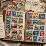 Why Do People Collect Stamps? 9 Surprising Reasons A stamp album page filled with colorful vintage postage stamps