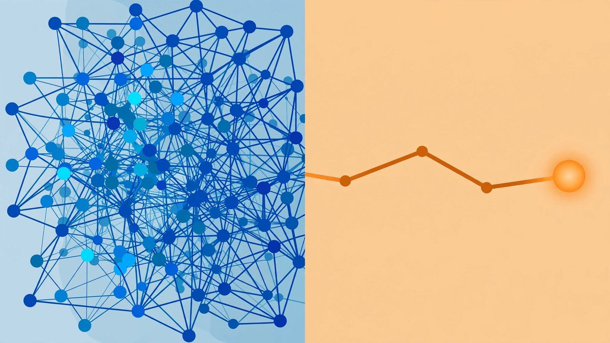 Simple infographic explaining training versus inference in AI